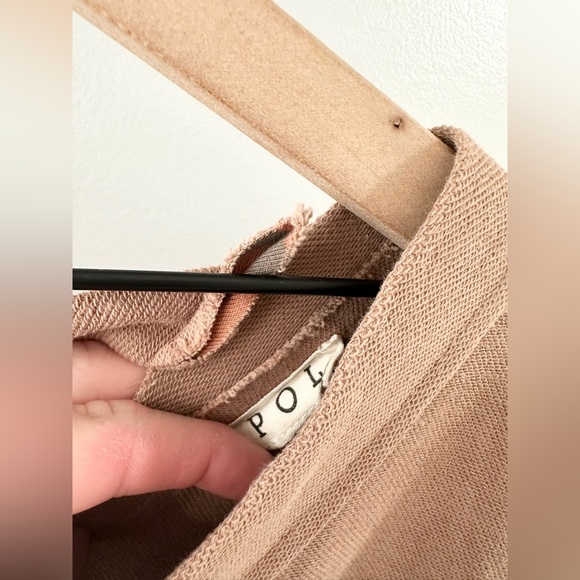 POL Multi Pattern Boho Tunic Tan & Orange Size Small - Picture 4 of 5